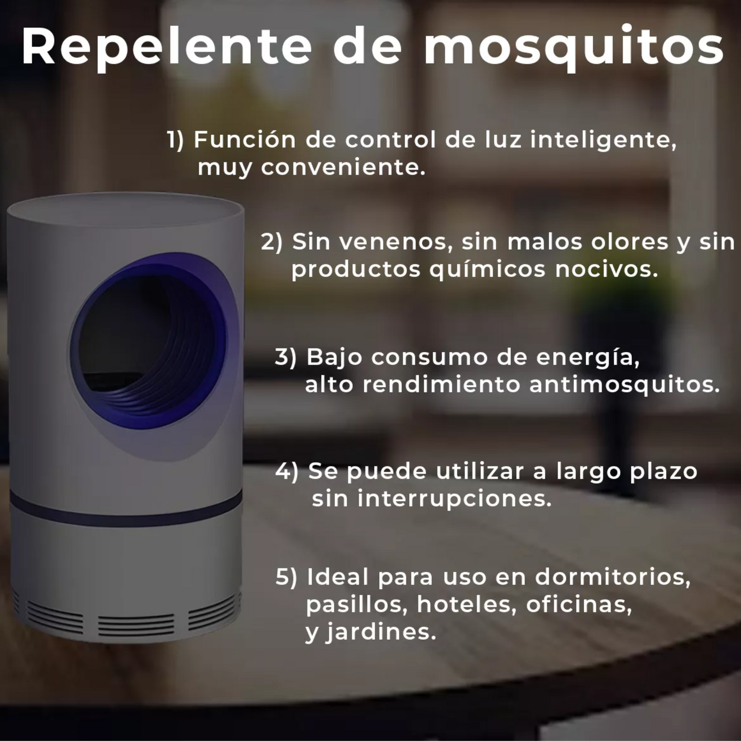 Lampara LED Atrapa Mosquitos USB KILLER LAMP ⚰️